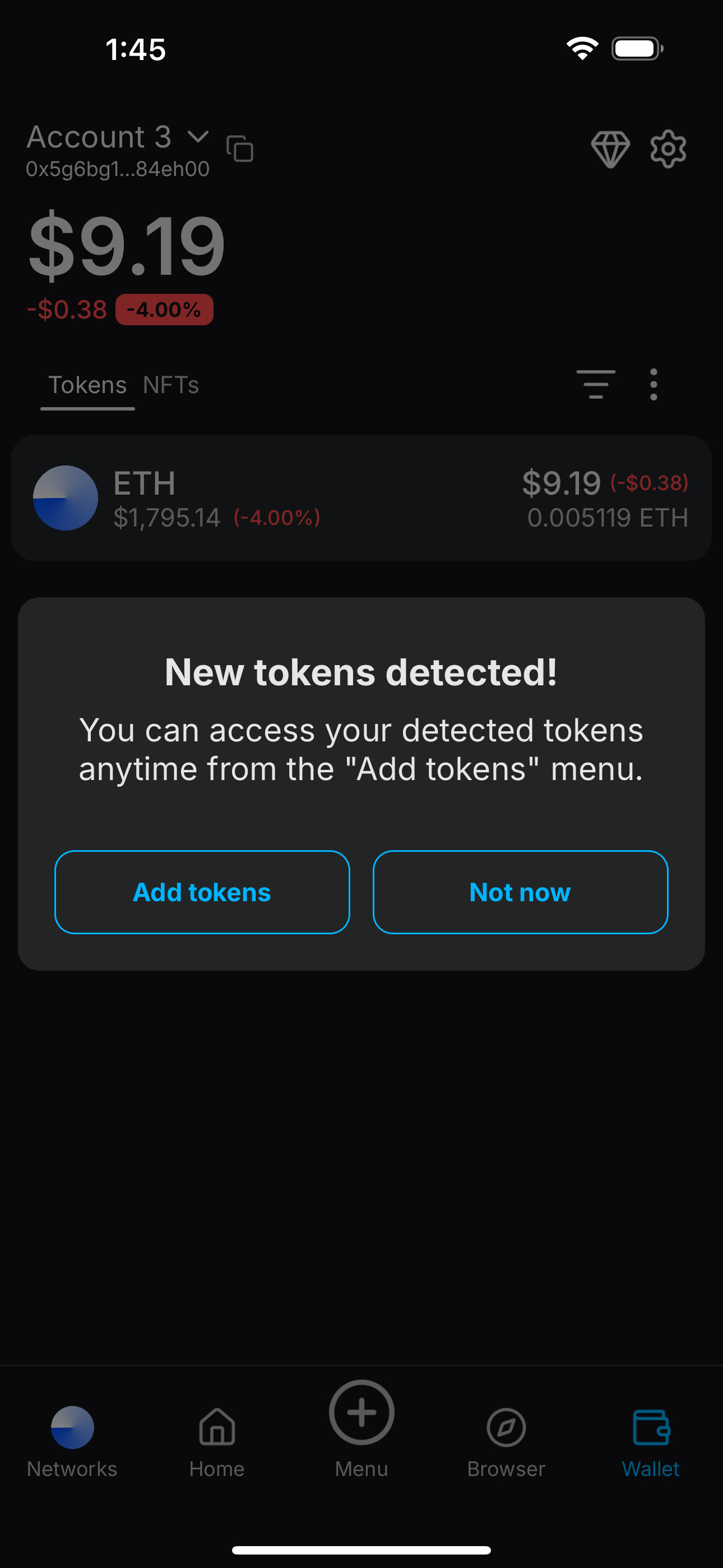 Auto detect screen